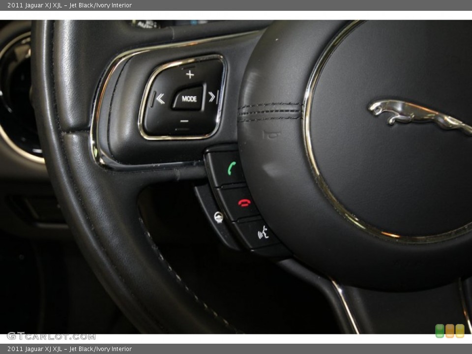 Jet Black/Ivory Interior Controls for the 2011 Jaguar XJ XJL #67643475