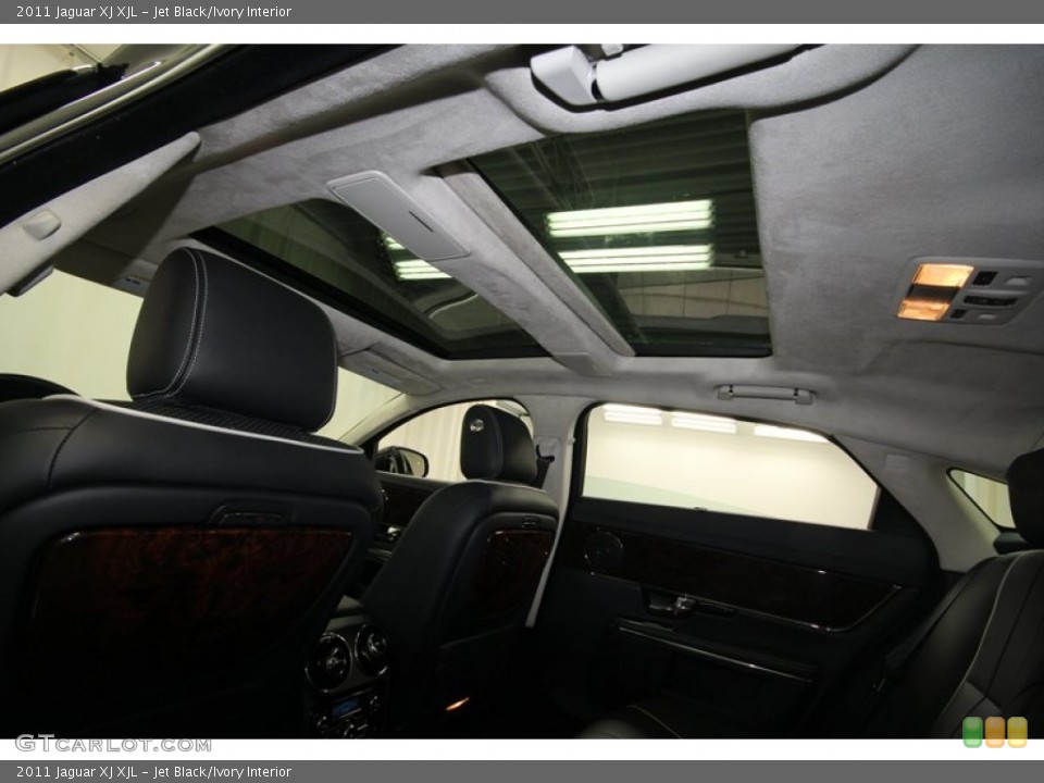 Jet Black/Ivory Interior Sunroof for the 2011 Jaguar XJ XJL #67643481