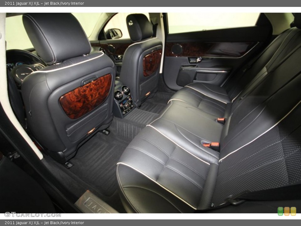 Jet Black/Ivory Interior Rear Seat for the 2011 Jaguar XJ XJL #67643484