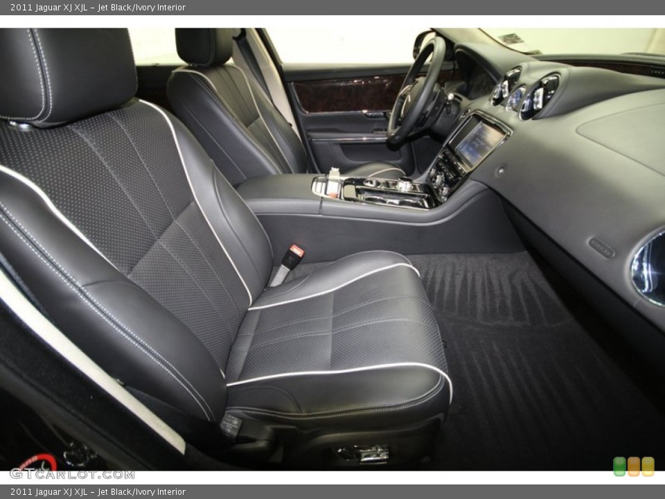 Jet Black/Ivory Interior Front Seat for the 2011 Jaguar XJ XJL #67643529