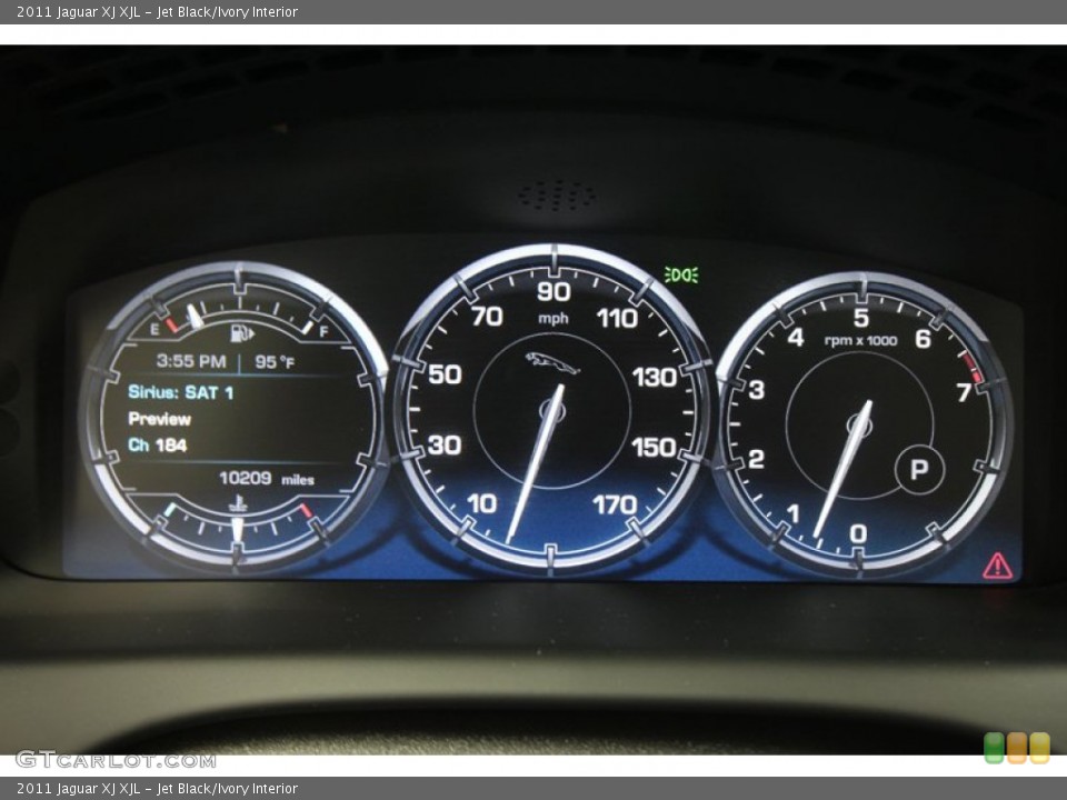 Jet Black/Ivory Interior Gauges for the 2011 Jaguar XJ XJL #67643541