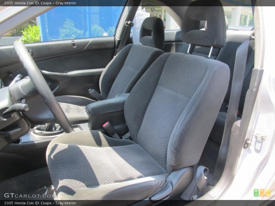 Gray Interior Photo for the 2005 Honda Civic EX Coupe #67645384