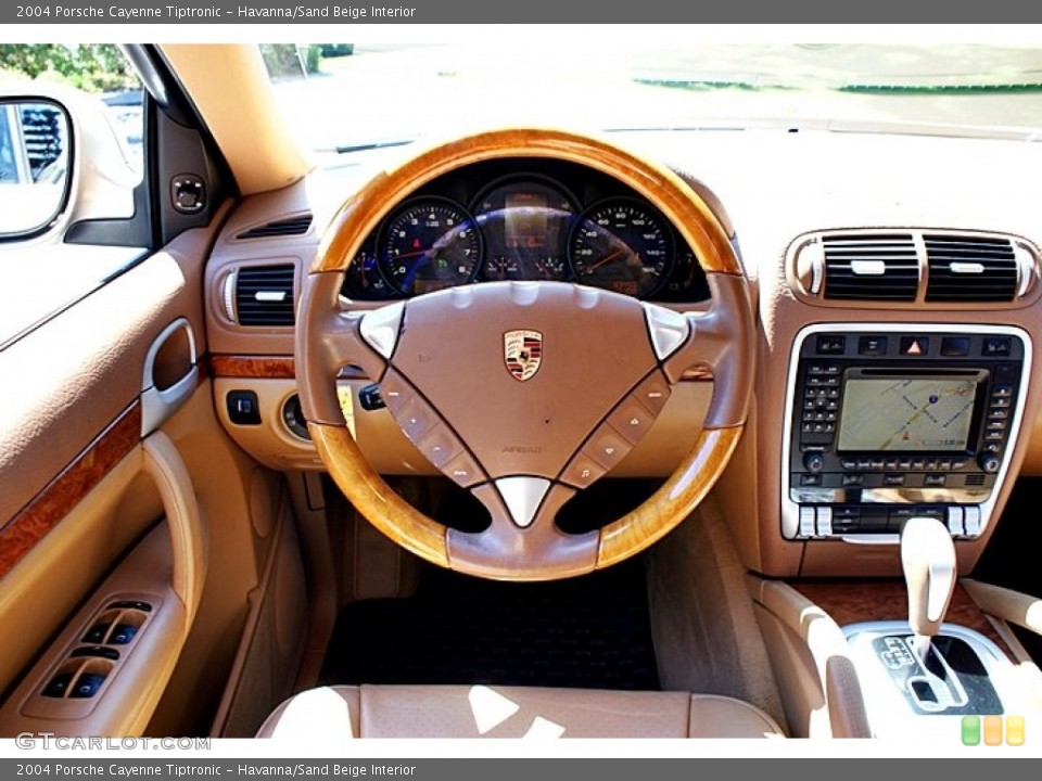 Havanna/Sand Beige Interior Steering Wheel for the 2004 Porsche Cayenne Tiptronic #67645963