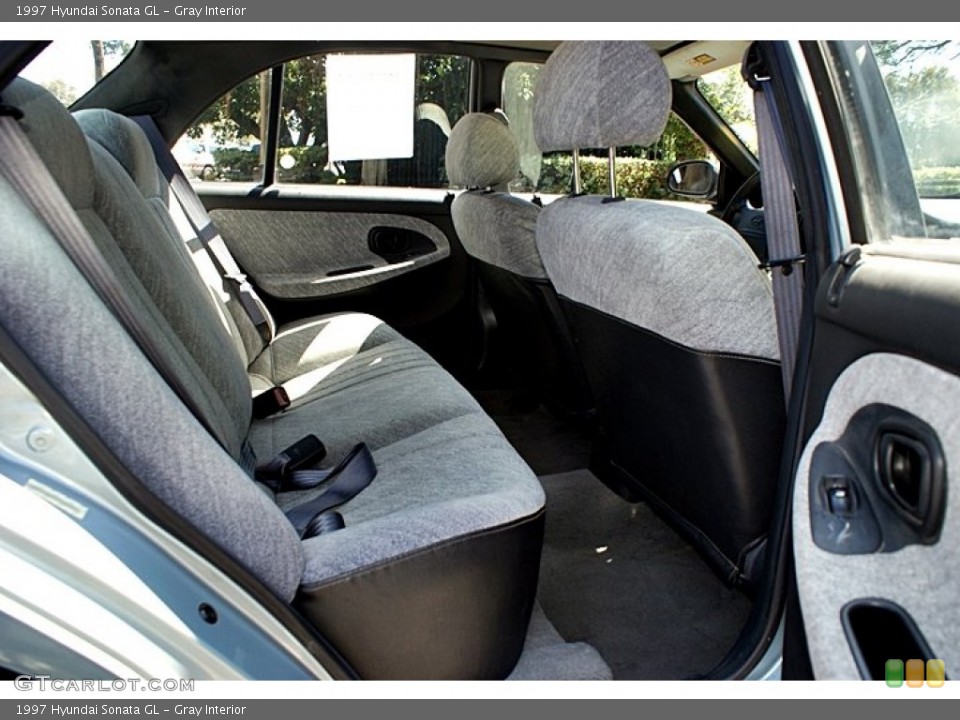 Gray Interior Rear Seat for the 1997 Hyundai Sonata GL #67646998