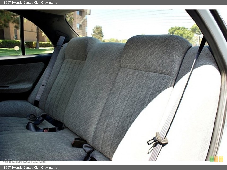 Gray Interior Rear Seat for the 1997 Hyundai Sonata GL #67647033