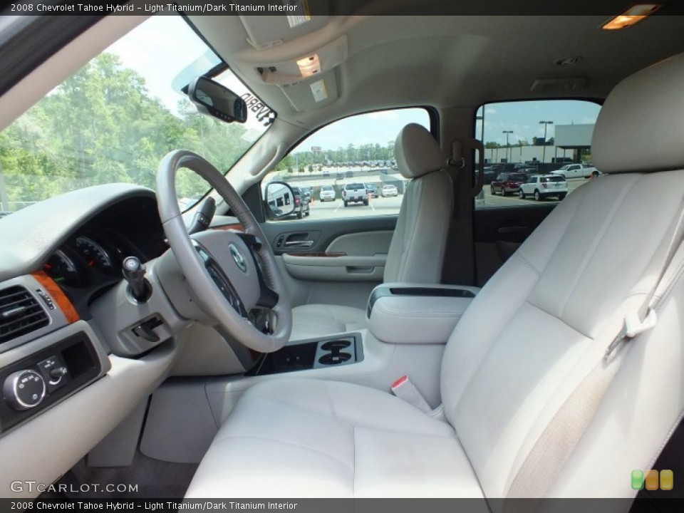 Light Titanium/Dark Titanium Interior Front Seat for the 2008 Chevrolet Tahoe Hybrid #67647745