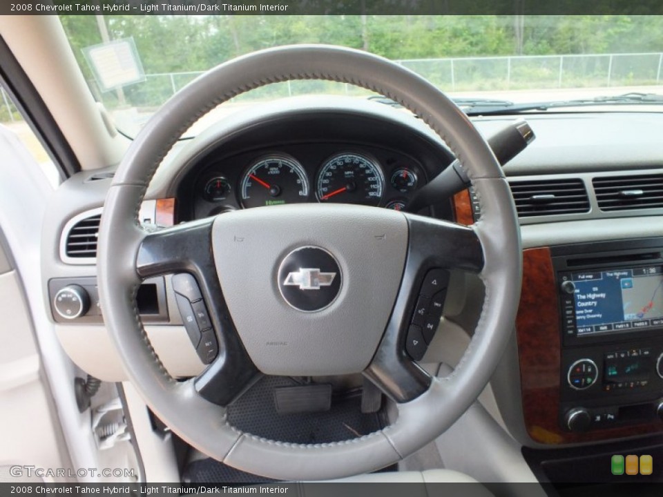 Light Titanium/Dark Titanium Interior Steering Wheel for the 2008 Chevrolet Tahoe Hybrid #67647987