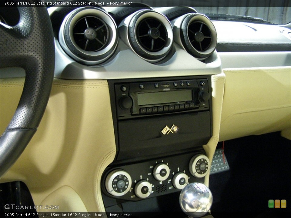 Ivory Interior Controls for the 2005 Ferrari 612 Scaglietti  #67650