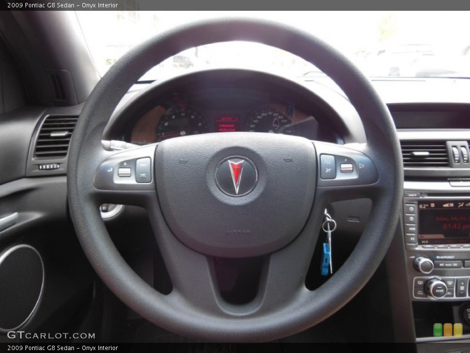 Onyx Interior Steering Wheel for the 2009 Pontiac G8 Sedan #67650136