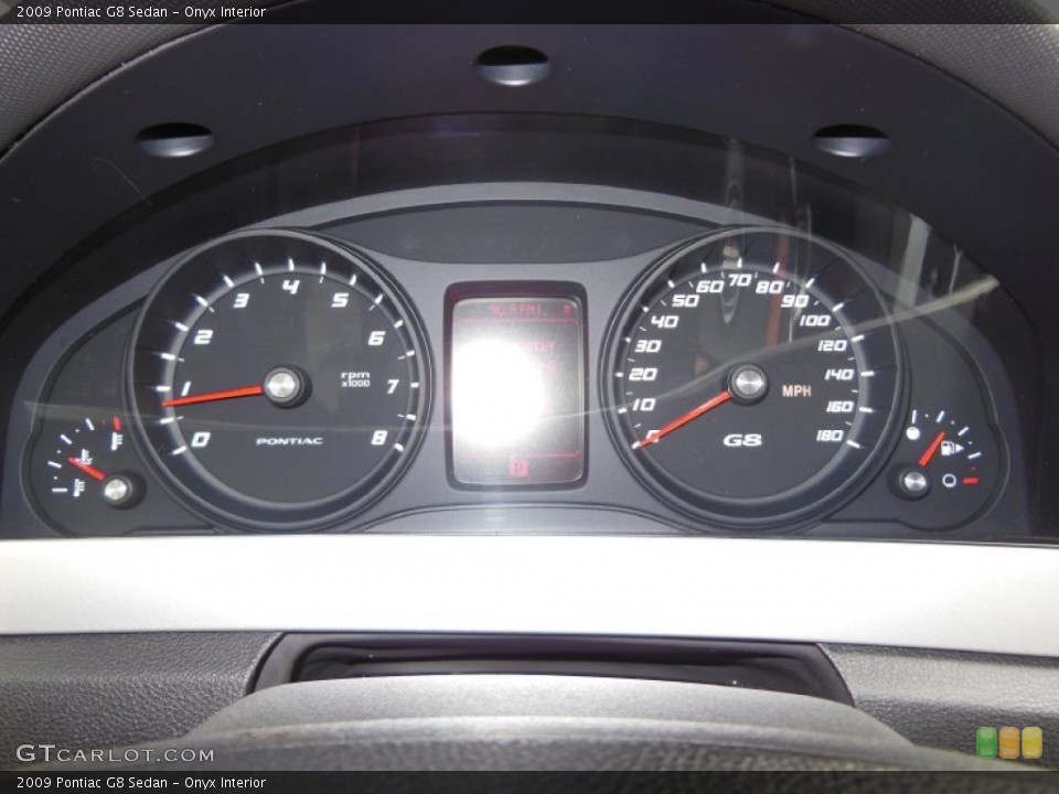 Onyx Interior Gauges for the 2009 Pontiac G8 Sedan #67650142