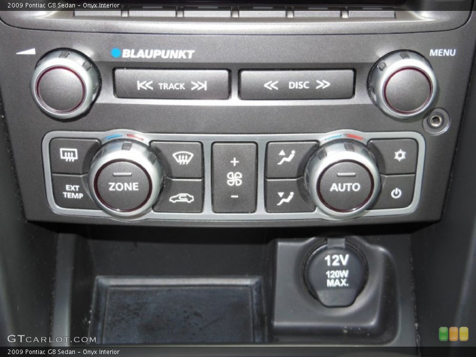 Onyx Interior Controls for the 2009 Pontiac G8 Sedan #67650178