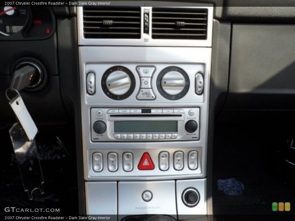 Dark Slate Gray Interior Controls for the 2007 Chrysler Crossfire Roadster #67653058