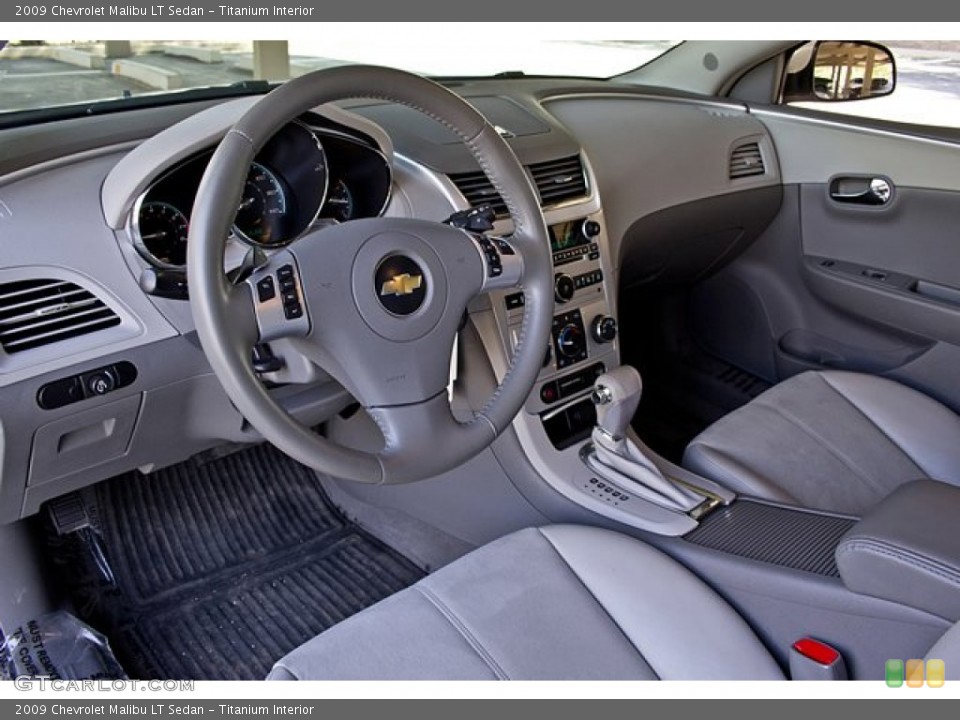 Titanium Interior Prime Interior for the 2009 Chevrolet Malibu LT Sedan #67653064