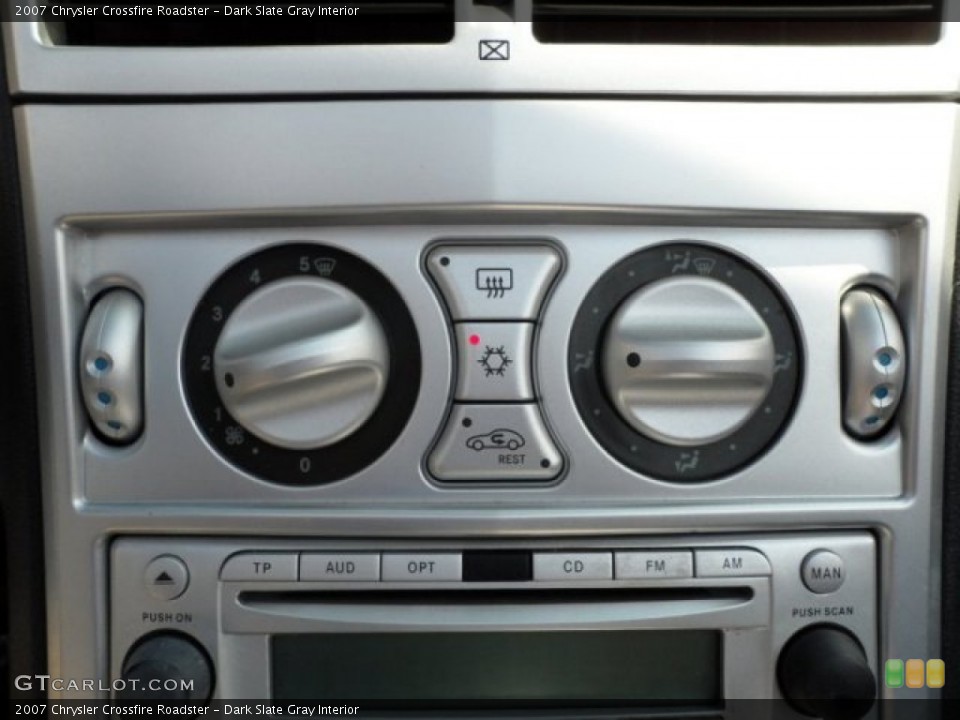 Dark Slate Gray Interior Controls for the 2007 Chrysler Crossfire Roadster #67653067
