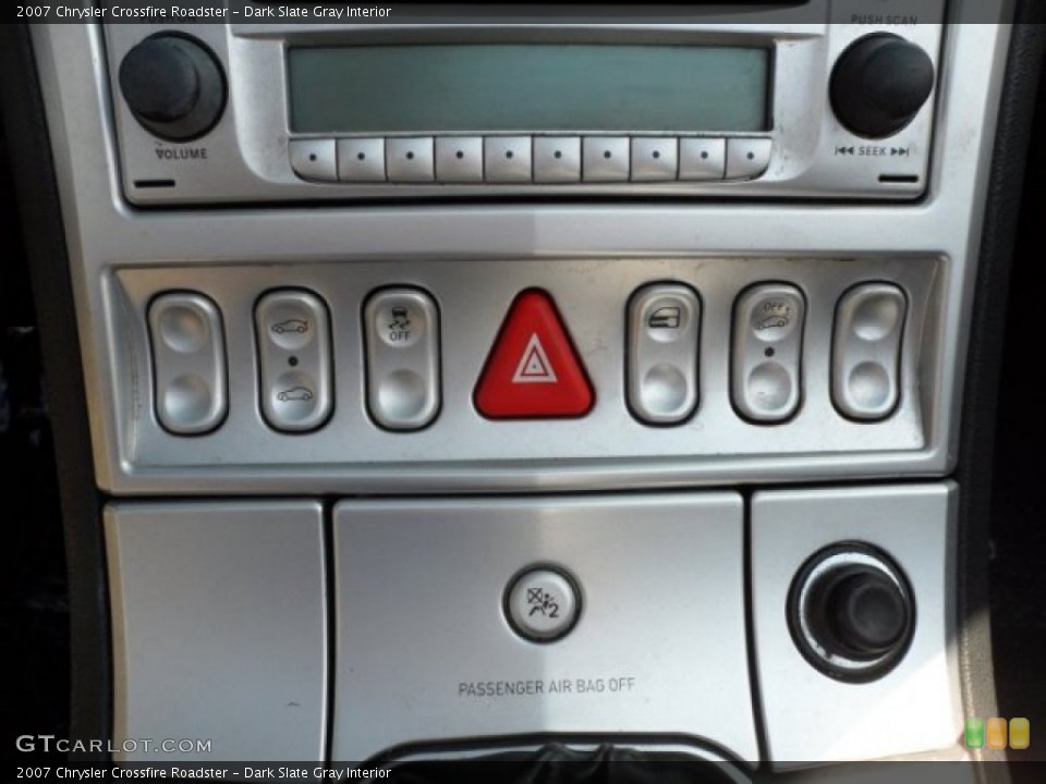 Dark Slate Gray Interior Controls for the 2007 Chrysler Crossfire Roadster #67653082