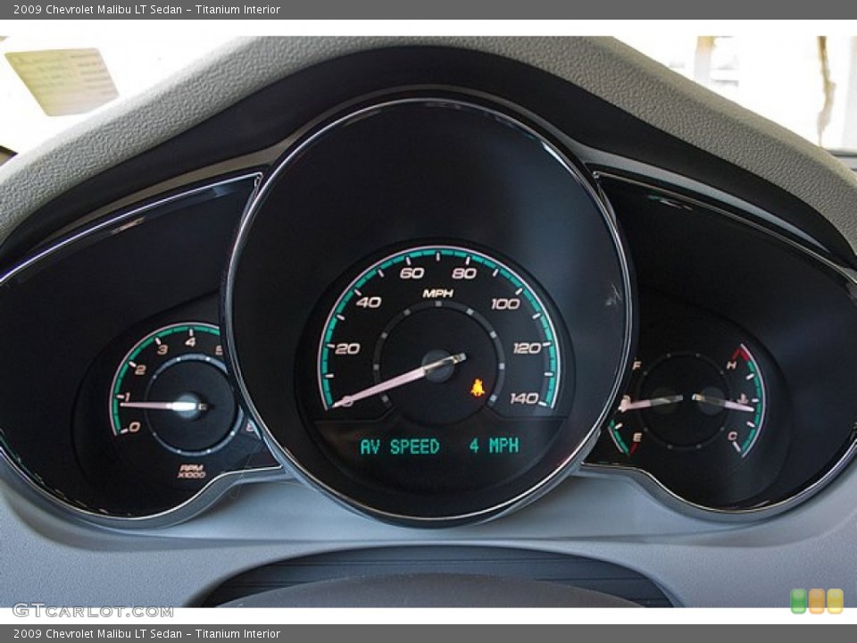 Titanium Interior Gauges for the 2009 Chevrolet Malibu LT Sedan #67653085