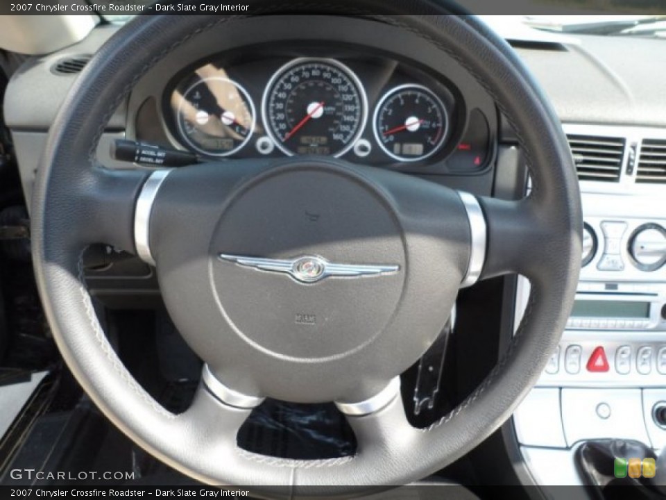 Dark Slate Gray Interior Steering Wheel for the 2007 Chrysler Crossfire Roadster #67653100