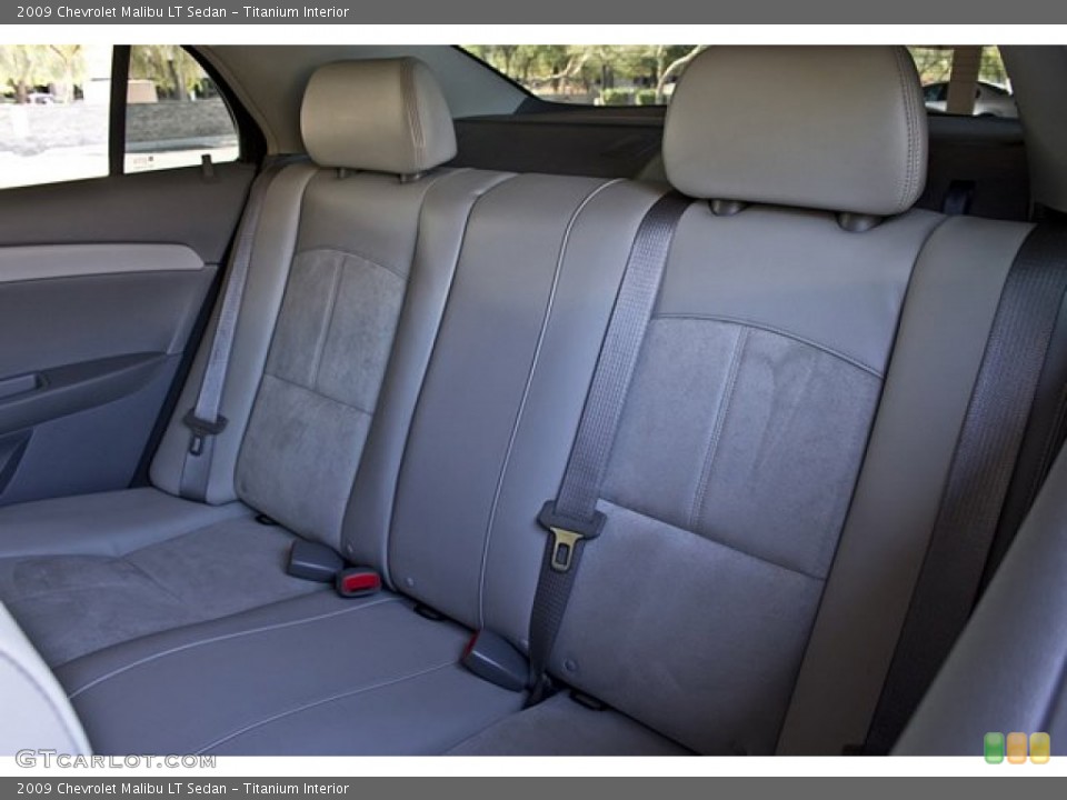 Titanium Interior Rear Seat for the 2009 Chevrolet Malibu LT Sedan #67653124