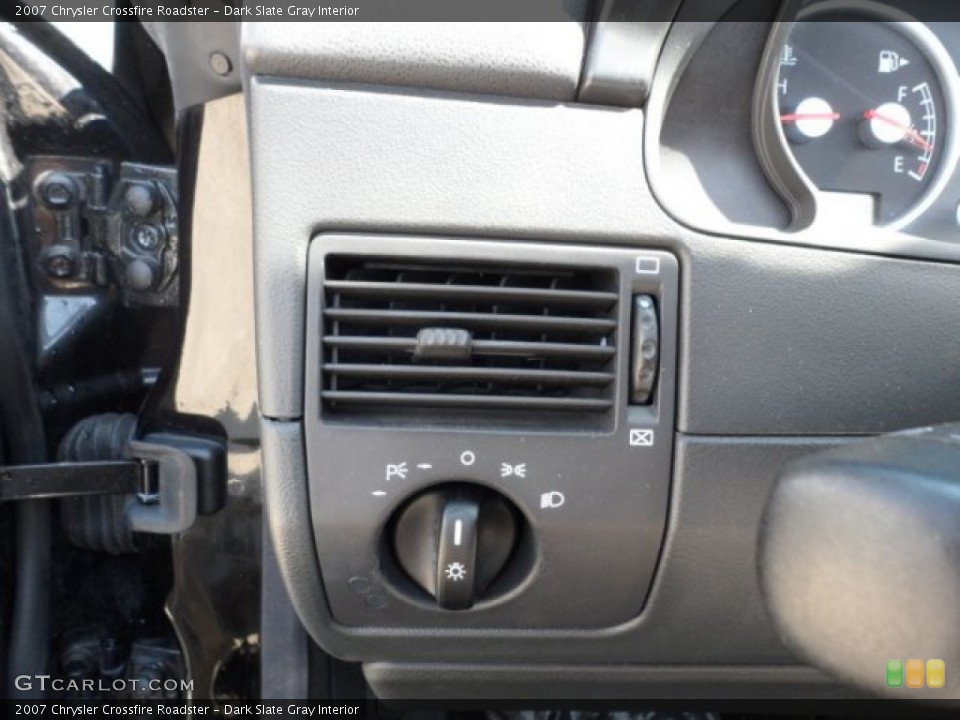 Dark Slate Gray Interior Controls for the 2007 Chrysler Crossfire Roadster #67653169