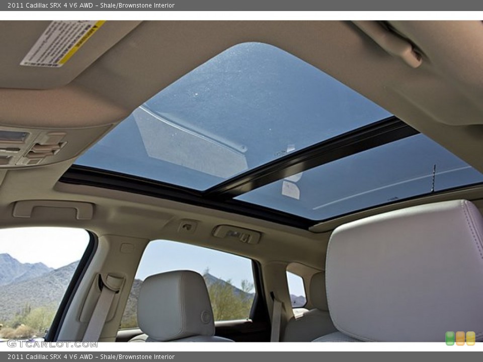 Shale/Brownstone Interior Sunroof for the 2011 Cadillac SRX 4 V6 AWD #67653814