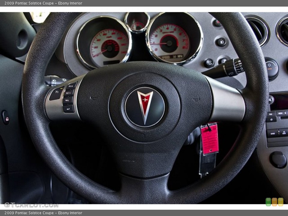 Ebony Interior Steering Wheel for the 2009 Pontiac Solstice Coupe #67654198