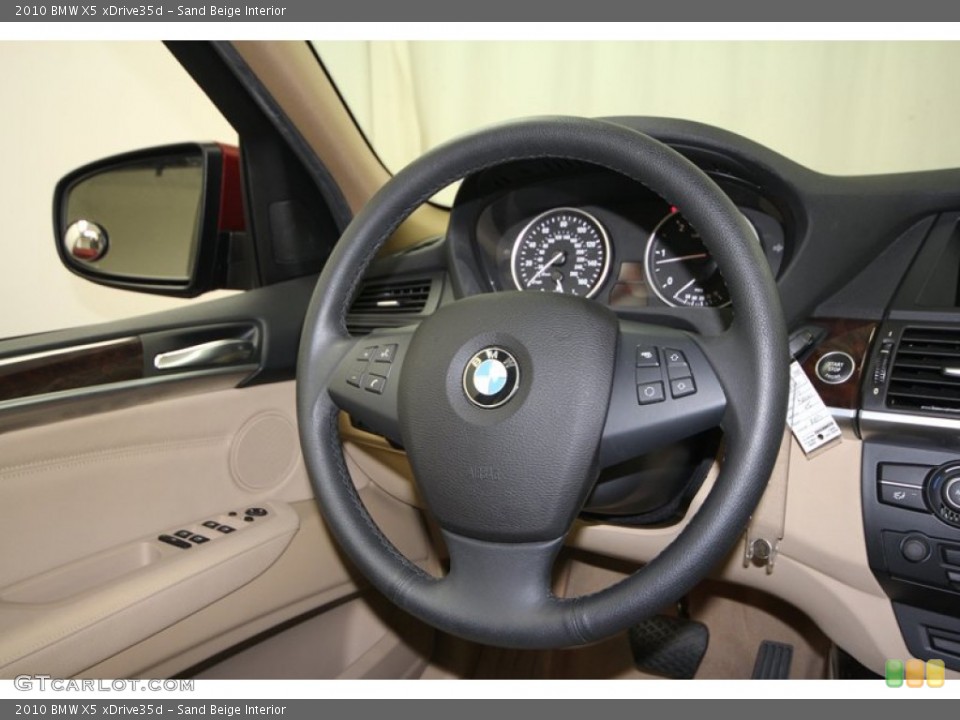 Sand Beige Interior Steering Wheel for the 2010 BMW X5 xDrive35d #67654717