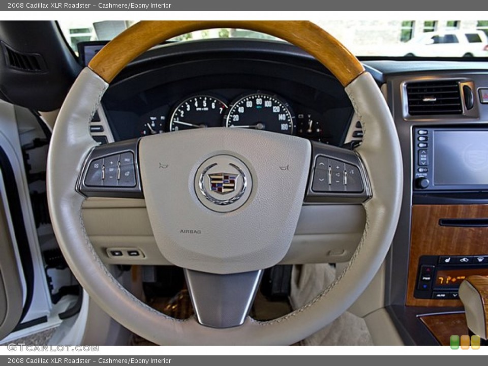 Cashmere/Ebony Interior Steering Wheel for the 2008 Cadillac XLR Roadster #67655143