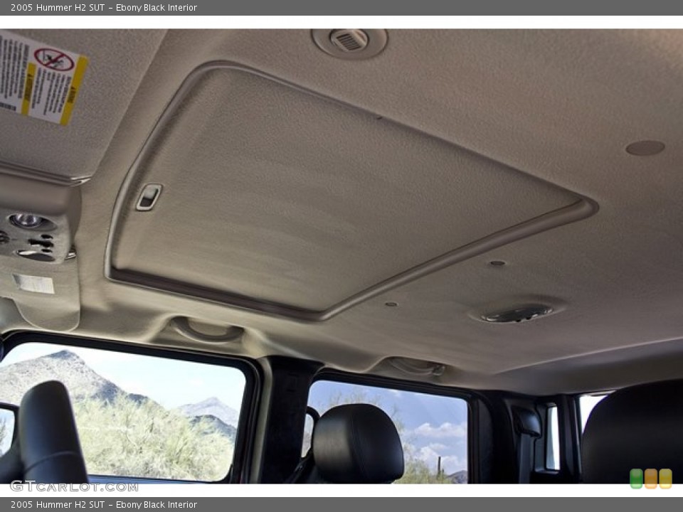 Ebony Black Interior Sunroof for the 2005 Hummer H2 SUT #67655572