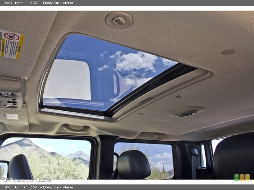 Ebony Black Interior Sunroof for the 2005 Hummer H2 SUT #67655581