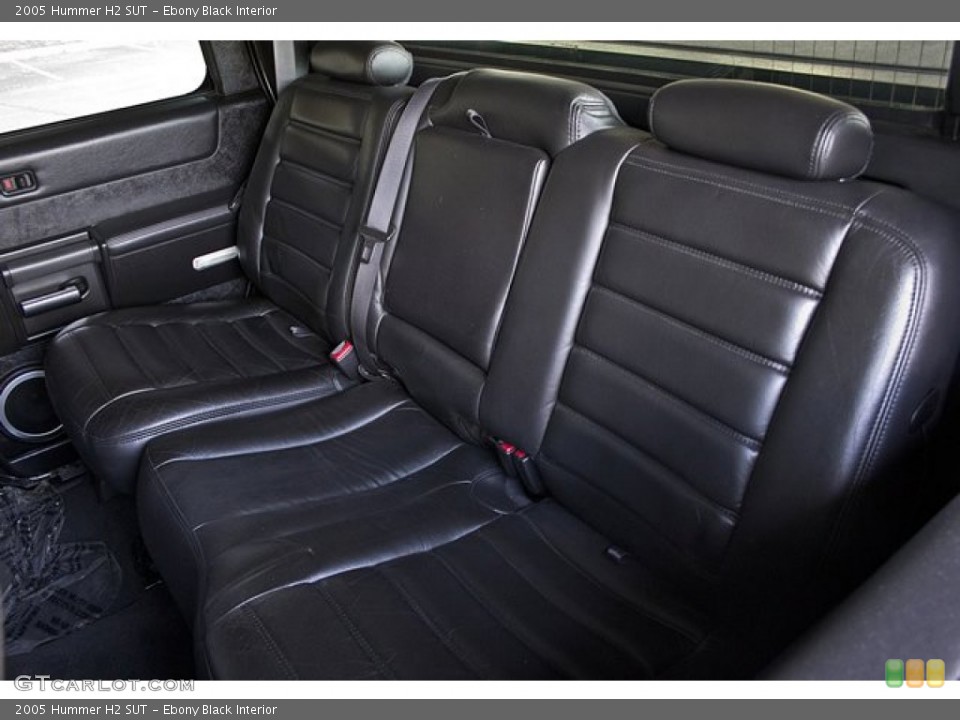Ebony Black Interior Rear Seat for the 2005 Hummer H2 SUT #67655593