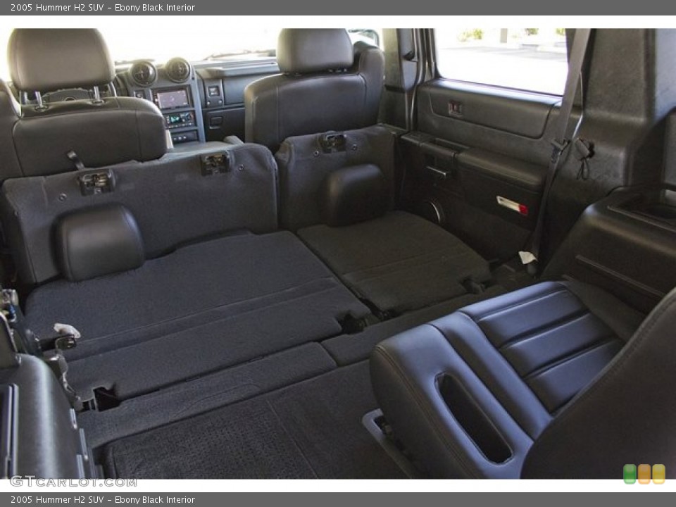 Ebony Black Interior Photo for the 2005 Hummer H2 SUV #67655701