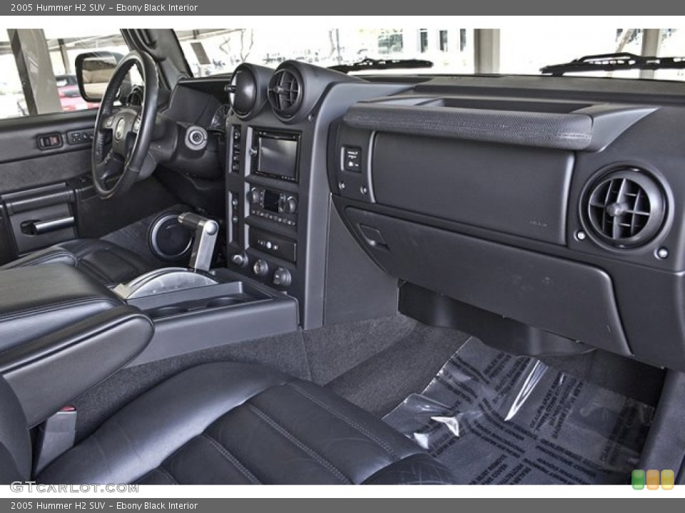 Ebony Black Interior Dashboard for the 2005 Hummer H2 SUV #67655818