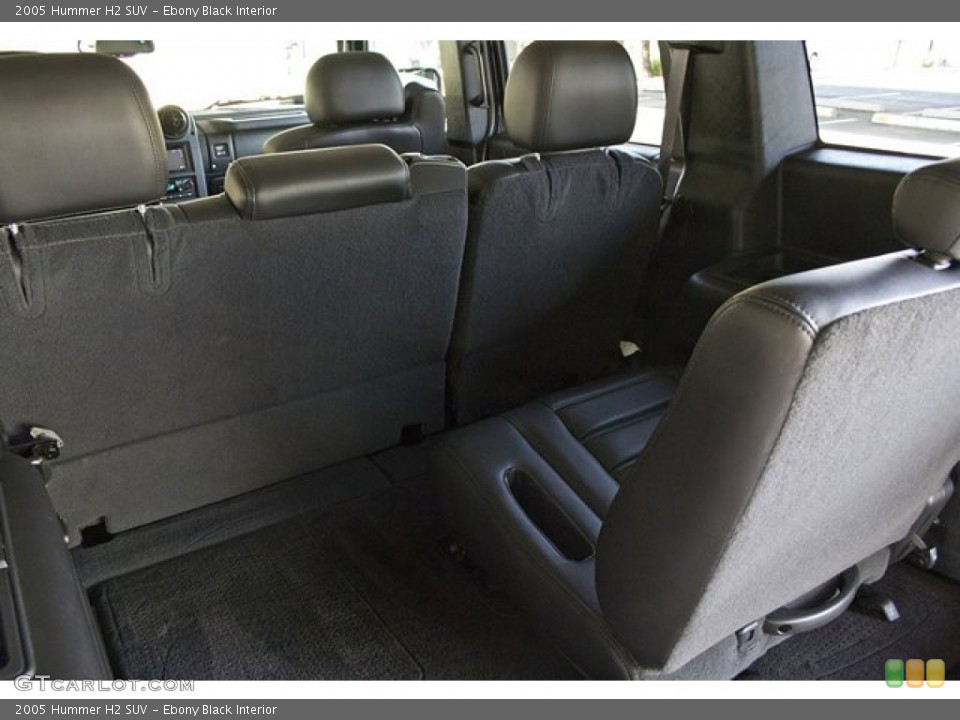 Ebony Black Interior Photo for the 2005 Hummer H2 SUV #67655881