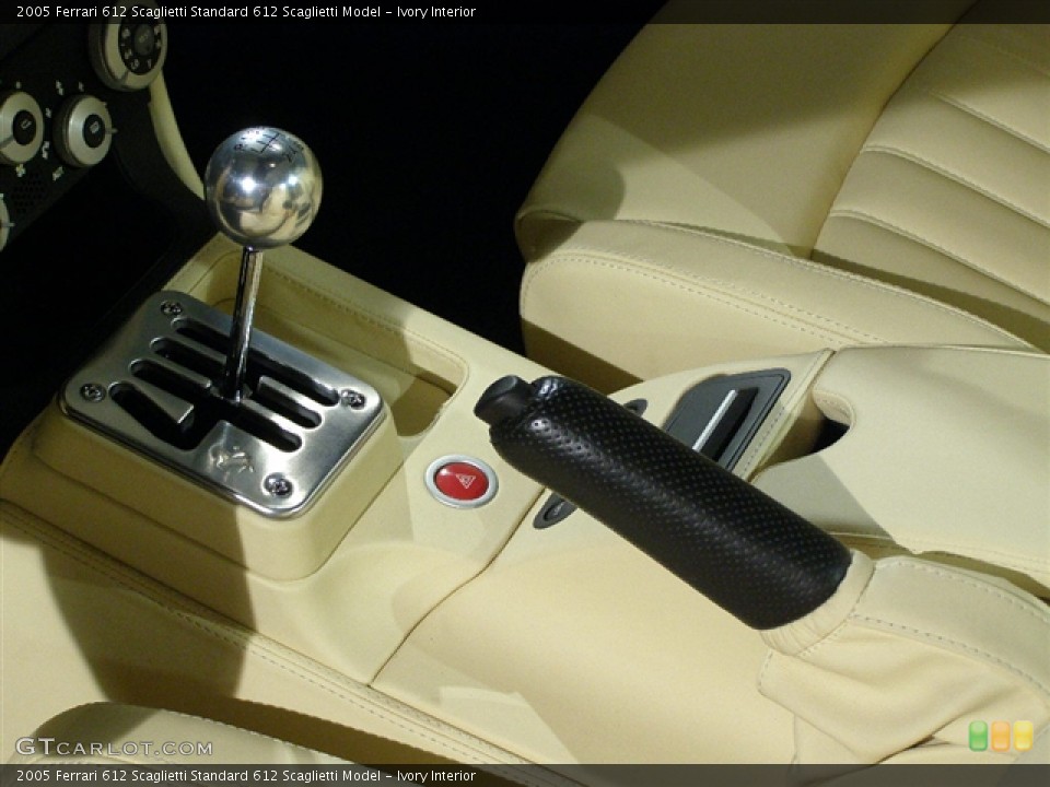 Ivory Interior Transmission for the 2005 Ferrari 612 Scaglietti  #67656
