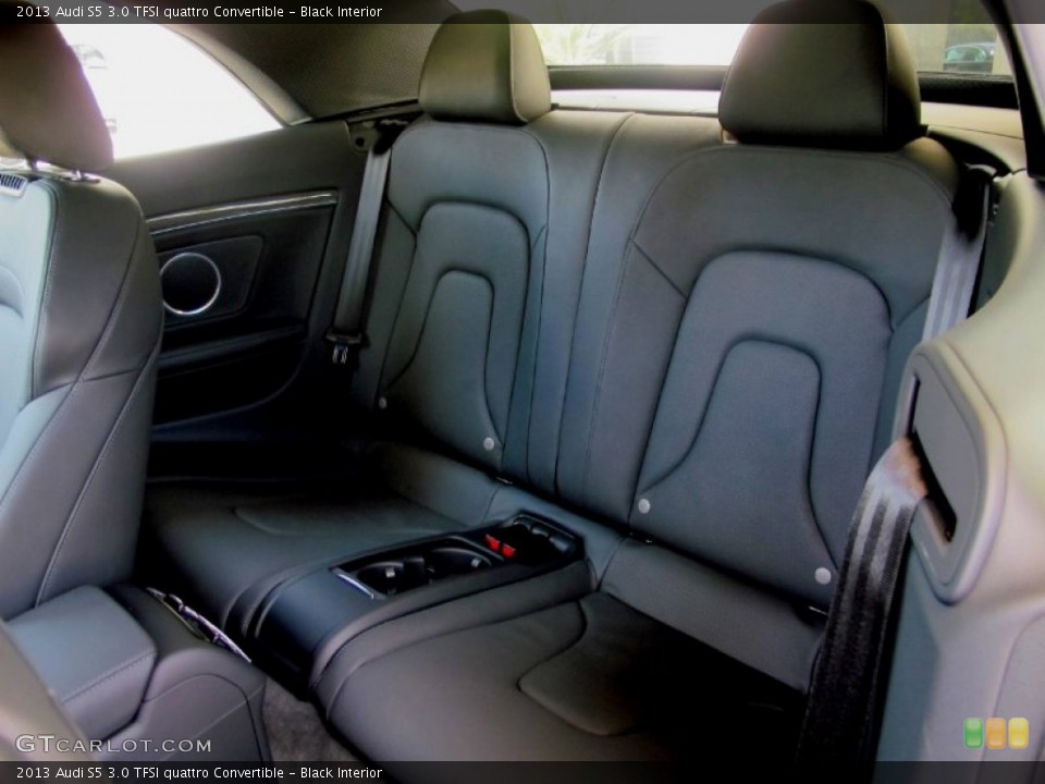 Black Interior Rear Seat for the 2013 Audi S5 3.0 TFSI quattro Convertible #67656022
