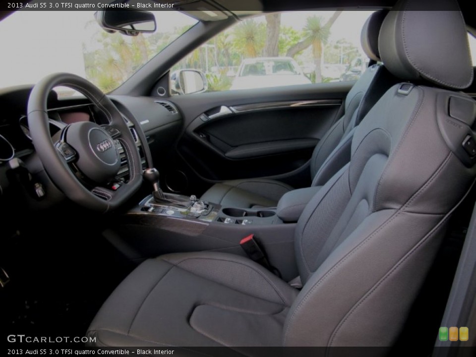 Black Interior Front Seat for the 2013 Audi S5 3.0 TFSI quattro Convertible #67656031