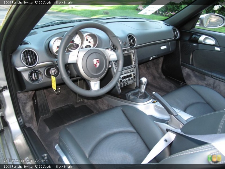 Black Interior Prime Interior for the 2008 Porsche Boxster RS 60 Spyder #67657150