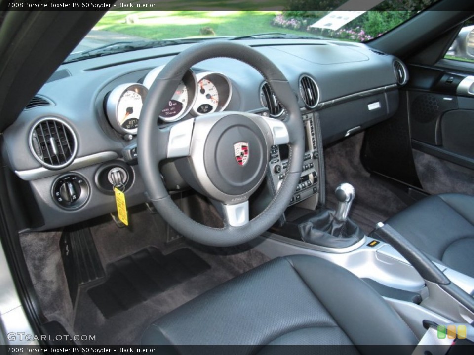 Black 2008 Porsche Boxster Interiors
