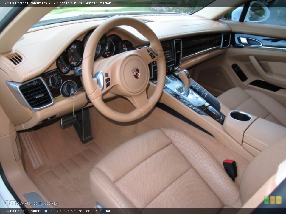 Cognac Natural Leather 2010 Porsche Panamera Interiors