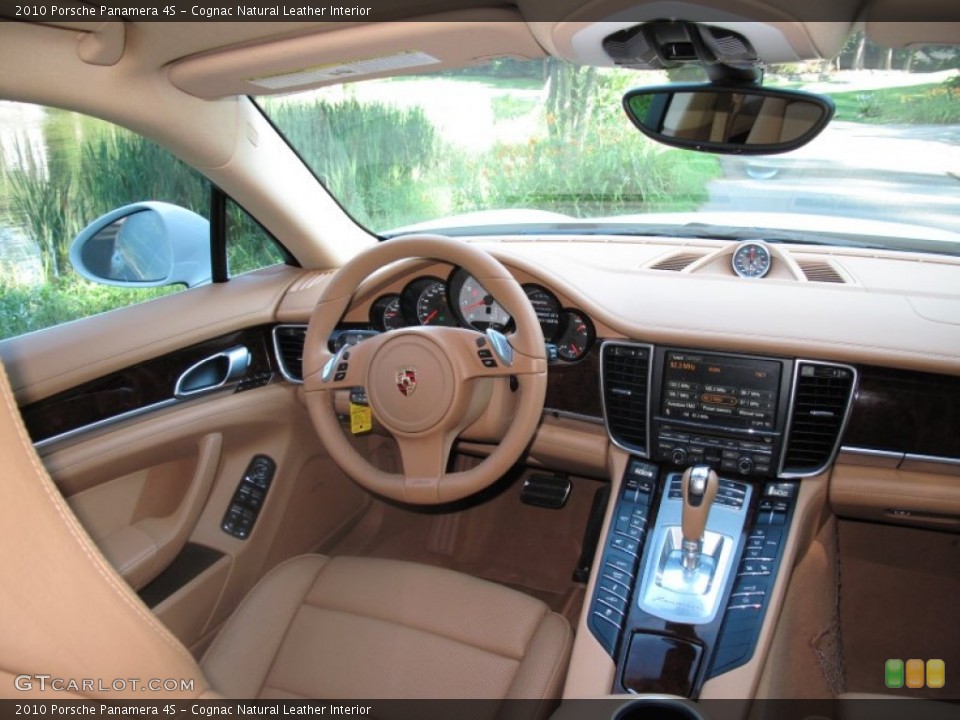 Cognac Natural Leather Interior Dashboard for the 2010 Porsche Panamera 4S #67657297