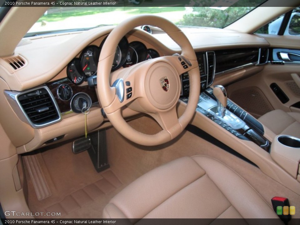 Cognac Natural Leather Interior Dashboard for the 2010 Porsche Panamera 4S #67657360