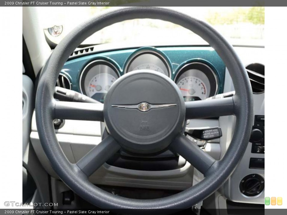 Pastel Slate Gray Interior Steering Wheel for the 2009 Chrysler PT Cruiser Touring #67658899