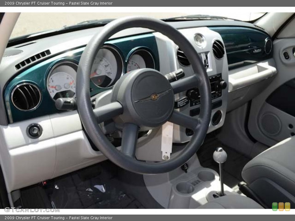 Pastel Slate Gray Interior Steering Wheel for the 2009 Chrysler PT Cruiser Touring #67658908
