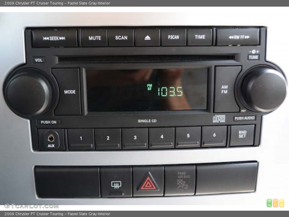 Pastel Slate Gray Interior Audio System for the 2009 Chrysler PT Cruiser Touring #67658947