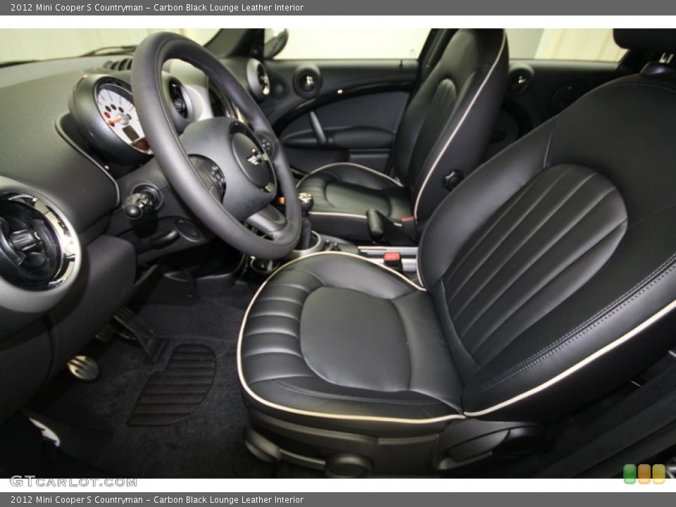 Carbon Black Lounge Leather Interior Photo for the 2012 Mini Cooper S Countryman #67659235