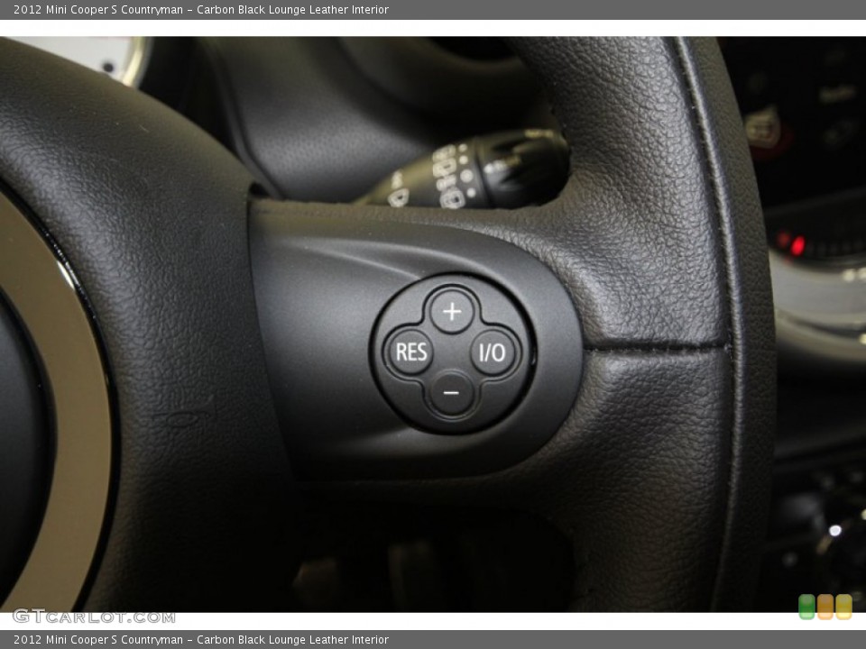 Carbon Black Lounge Leather Interior Controls for the 2012 Mini Cooper S Countryman #67659421