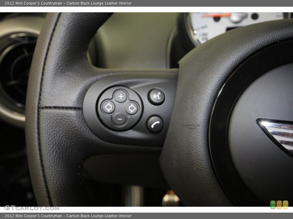 Carbon Black Lounge Leather Interior Controls for the 2012 Mini Cooper S Countryman #67659433