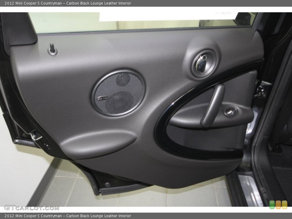 Carbon Black Lounge Leather Interior Door Panel for the 2012 Mini Cooper S Countryman #67659463