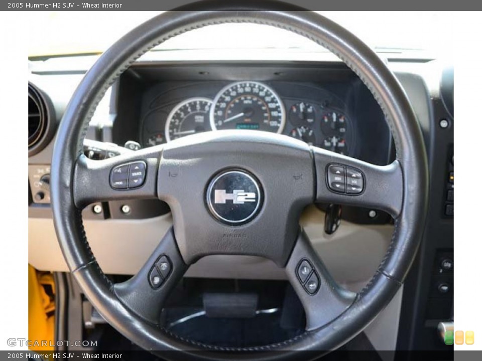 Wheat Interior Steering Wheel for the 2005 Hummer H2 SUV #67659904