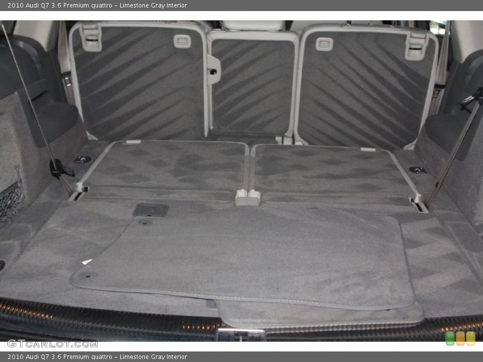 Limestone Gray Interior Trunk for the 2010 Audi Q7 3.6 Premium quattro #67660705